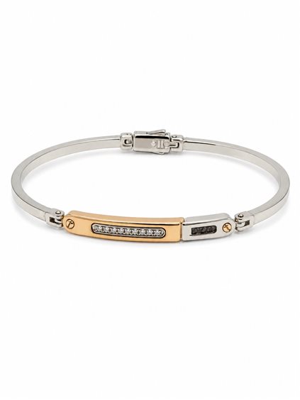 Bracelet Zancan Man in Gold Diamante 0.045 Ct EB391BR - EB391BR